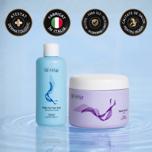 Kit Tratare Scalp cu Dermatită, Șampon Stop My Hair Loss 200 ml + Mască Feed My Hair 200 ml