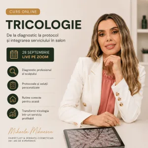Curs Online De Tricologie Cu Mihaela Mihaescu, Format Intensiv De 1 Zi (Avans 50%)